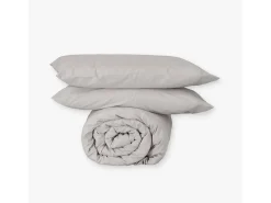 Morfeo Descanso Funda nórdica 200x190/200 - 100% algodón orgánico premium Gris Clearance