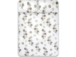Hot Cotton Artean Funda nórdica HONDARRIBIA 100% algodón orgánico cama 200 Beige