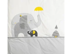 Sauthon Funda nórdica y funda de almohada de algodón Gris New