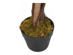 Hot Glicina artificial 840 hojas 120 cm y blanco Verde