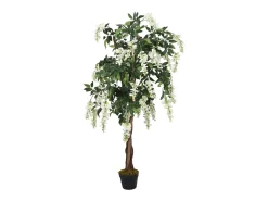 Glicina artificial 560 hojas 80 cm y blanco Verde Sale