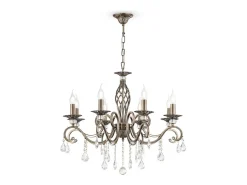 New Maytoni Grace Araña Latón y Cristal, 8 Luces, E14 Camel
