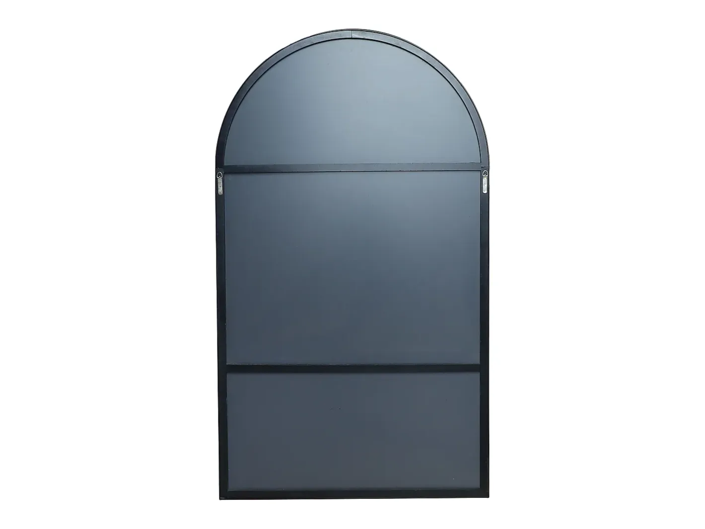 Sale OZAIA Gran espejo arco de aluminio, L. 110 x A. 190 cm, , OLYVEN Negro