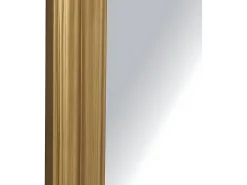 OZAIA Gran espejo de madera de paulownia con molduras, H.180 cm, , MERRY Dorado Best