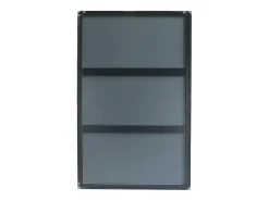 OZAIA Espejo De Pared|Espejo-Gran espejo rectangular de aluminio, L. 120 x H. 190 cm, , NIREVA Negro