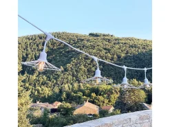 Lumisky Guirnalda de alambre de metal E27 6M CHIC Blanco