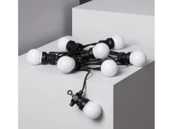 Ledkia Guirnalda Luminosa-Guirnalda de Bombillas LED Solar Exterior Kuiper 7m Blanco