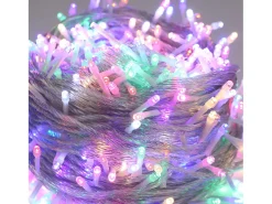 Sale Guirnalda de luces LED de 100 m y 600 luces LED para bodas, carnavales, exteriores, interiores y jardines, multicolor Blanco
