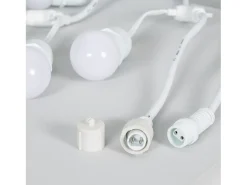 Ledkia Guirnalda Luminosa-Guirnalda Exterior con Bombillas LED E27 5.5m IP65 Blanco Blanco Multicolor