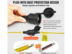 Guirnalda Luminosa-Guirnalda Luminosa, SucceBuy Guirnalda Luminosa de Obra 15,24 m 50 W 5 000 lm Impermeable Amarillo