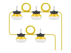 Guirnalda Luminosa-Guirnalda Luminosa, SucceBuy Guirnalda Luminosa de Obra 15,24 m 50 W 5 000 lm Impermeable Amarillo