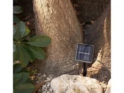 Ledkia Guirnalda Luminosa-Guirnalda Solar Exterior 30 Bolas LED 5m 5000K Blanco Frío Negro