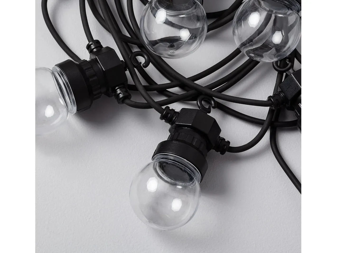 New Ledkia Guirnalda Solar Exterior LED de Bombillas Kepler 7m Transparente