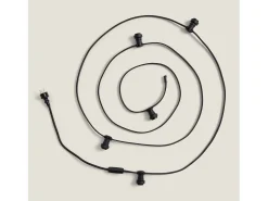 Ledkia Guirnaldas para Exterior IP44 Cable Eléctrico Plano con Portalámparas E27 a Medida 50 m Negro Online