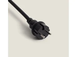 Ledkia Guirnalda Luminosa-Guirnaldas para Exterior IP44 Cable Eléctrico Plano con Portalámparas E27 a Medida 15 m Negro