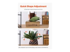 Helecho Artificial SucceBuy, Pack de 2, Helecho Falso de Boston 80-86 cm, 30 Hojas, Colgante, Decoración Interior/Exterior, Hogar/Oficina, Maceta No Incluida Verde