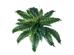 Helecho Artificial SucceBuy, Pack de 2, Helecho Falso de Boston 80-86 cm, 30 Hojas, Colgante, Decoración Interior/Exterior, Hogar/Oficina, Maceta No Incluida Verde