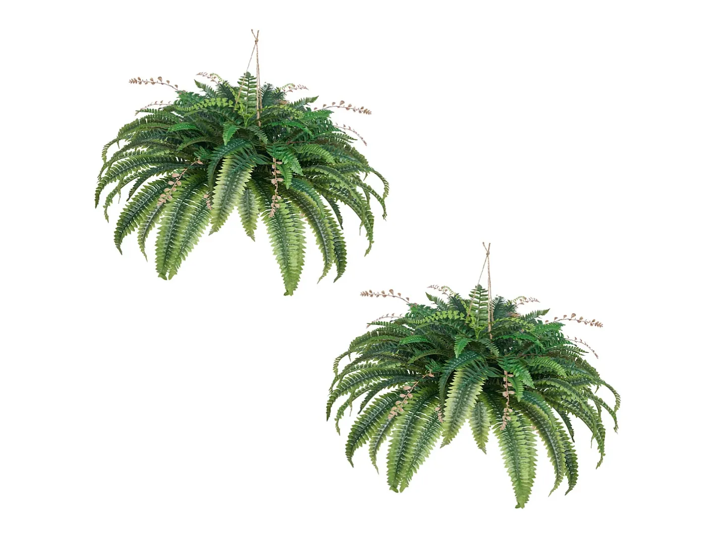 Helecho Artificial SucceBuy, Helecho Falso de Boston 95-105 cm, 80 Hojas, Con Maceta, Colgante/Colocada, Decoración Interior/Exterior, Hogar/Oficina Verde Discount