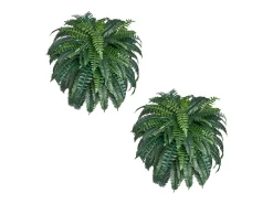 Planta Artificial-Helecho Artificial SucceBuy, Helecho Falso de Boston 110-120 cm, 88 Hojas, Grande Colgante, Decoración Interior/Exterior, Hogar/Oficina, Maceta No Incluida Verde