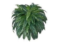 Planta Artificial-Helecho Artificial SucceBuy, Helecho Falso de Boston 110-120 cm, 88 Hojas, Grande Colgante, Decoración Interior/Exterior, Hogar/Oficina, Maceta No Incluida Verde
