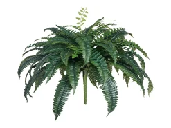 Planta Artificial-Helecho Artificial SucceBuy, Helecho Falso de Boston 110-120 cm, 88 Hojas, Grande Colgante, Decoración Interior/Exterior, Hogar/Oficina, Maceta No Incluida Verde