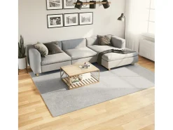 Garden Furniture Alfombra De Salón-Hester Alfombra de pelo corto suave lavable HUARTE 200x280 cm Gris