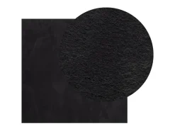 Outlet Garden Furniture Hester Alfombra de pelo corto suave lavable HUARTE 120x120 cm Negro