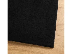 Outlet Garden Furniture Hester Alfombra de pelo corto suave lavable HUARTE 120x120 cm Negro
