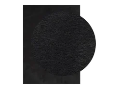 Garden Furniture Hester Alfombra de pelo corto suave lavable HUARTE 140x200 cm Negro Outlet