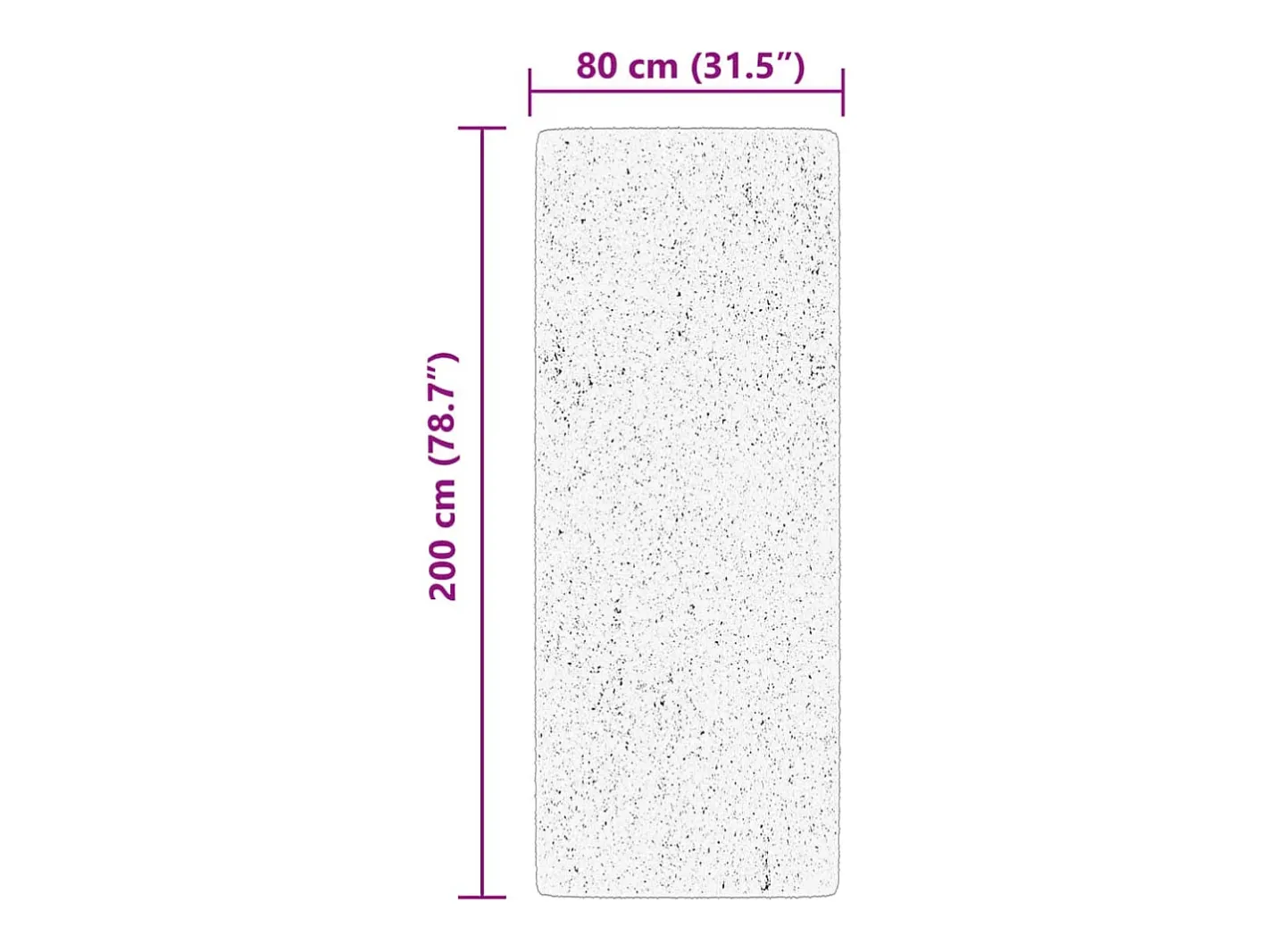 Garden Furniture Hester Alfombra de pelo corto suave lavable HUARTE 80x200 cm Beige Hot