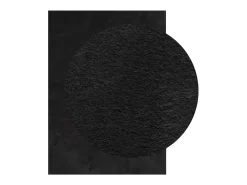 Outlet Garden Furniture Hester Alfombra de pelo corto suave lavable HUARTE 160x230 cm Negro