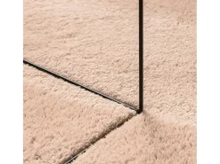 Best Garden Furniture Hester Alfombra de pelo corto suave lavable HUARTE do 100x200 cm Rosa