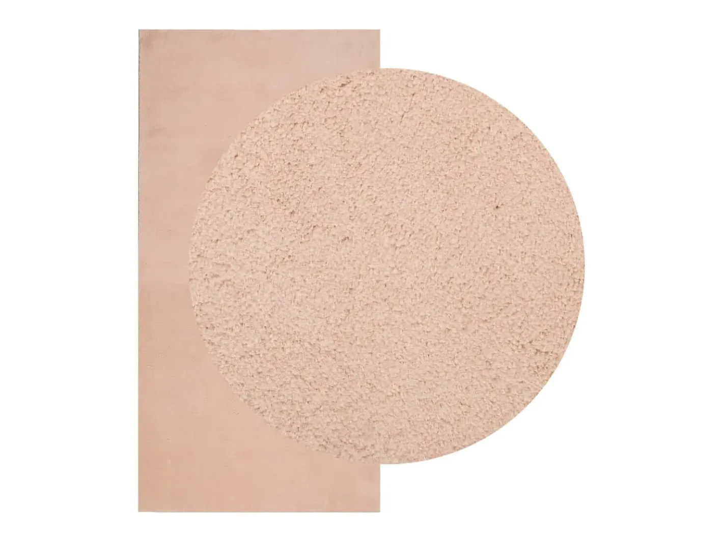 Best Garden Furniture Hester Alfombra de pelo corto suave lavable HUARTE do 100x200 cm Rosa