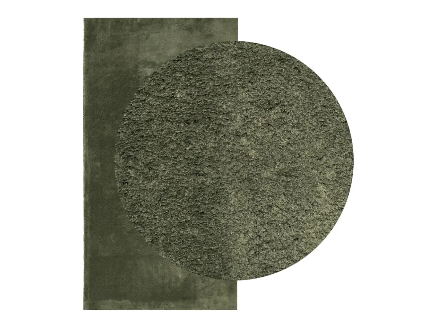 Garden Furniture Hester Alfombra pelo corto suave lavable HUARTE bosque 60x110 cm Verde New