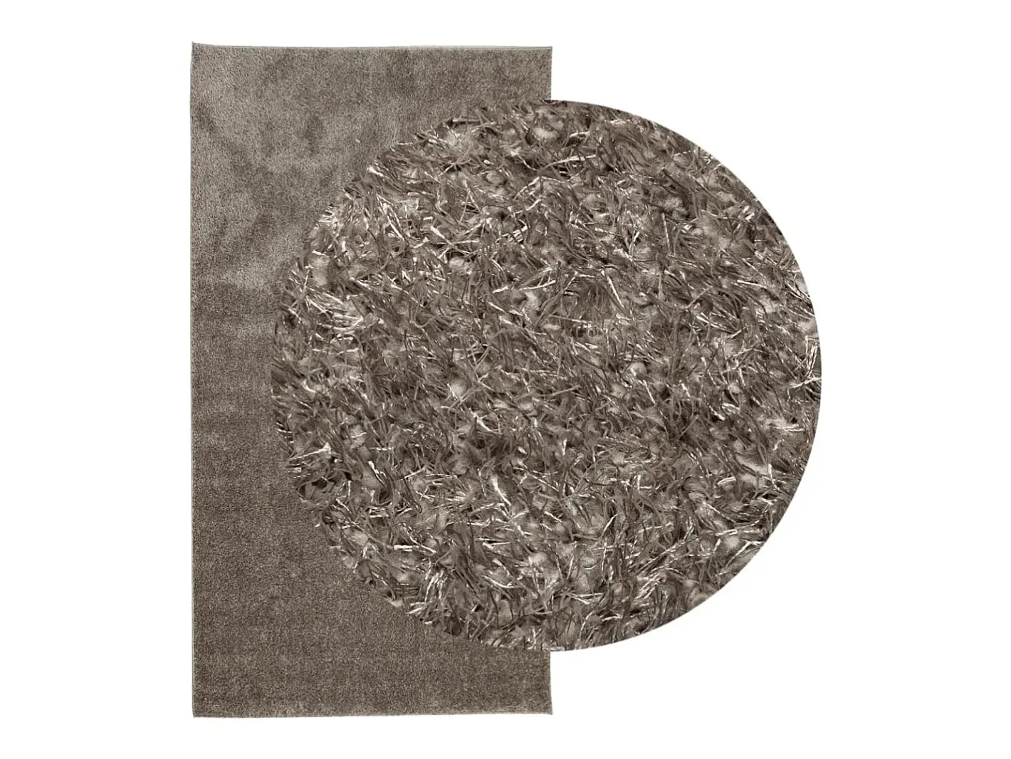 Garden Furniture High Point Alfombra pelo largo aspecto brillante ISTAN 80x150 cm Gris Hot