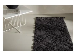 ebuy24 Alfombra De Pasillo-Hilma corre 200x70cm color oscuro. Gris