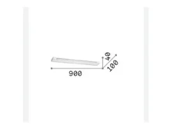 Ideal Lux Aplique Para Pared-BALANCE Aplique LED Integrado 3100Lm 3000K Blanco