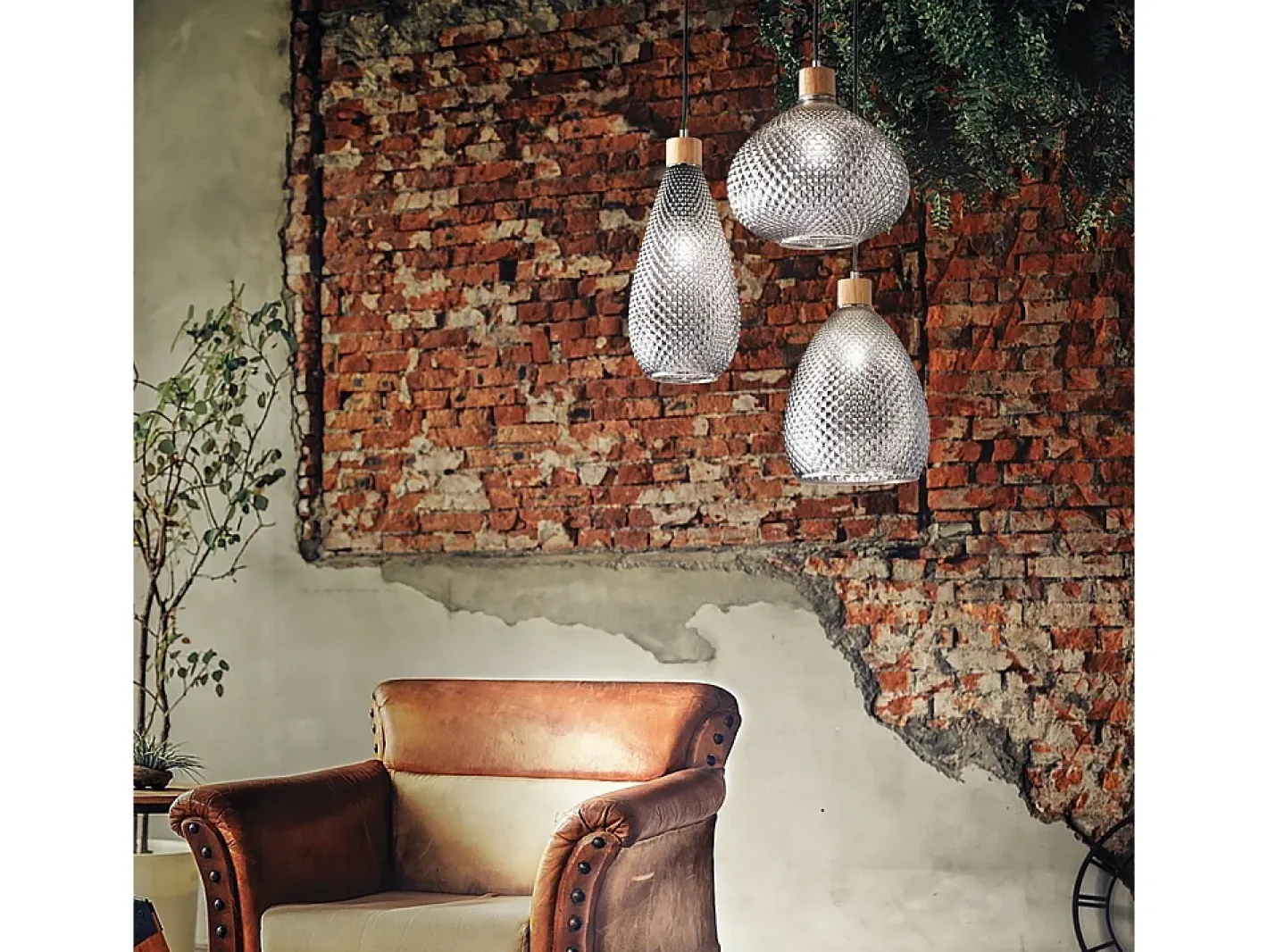 Ideal Lux BERGEN-1 - Lámpara colgante de techo tipo domo para interior 1 claro, E27 Gris Hot
