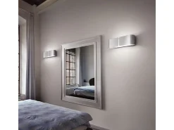 Ideal Lux Aplique Para Pared-Clip - Aplique de pared grande para interiores con 2 luces, cromo, E27 Gris