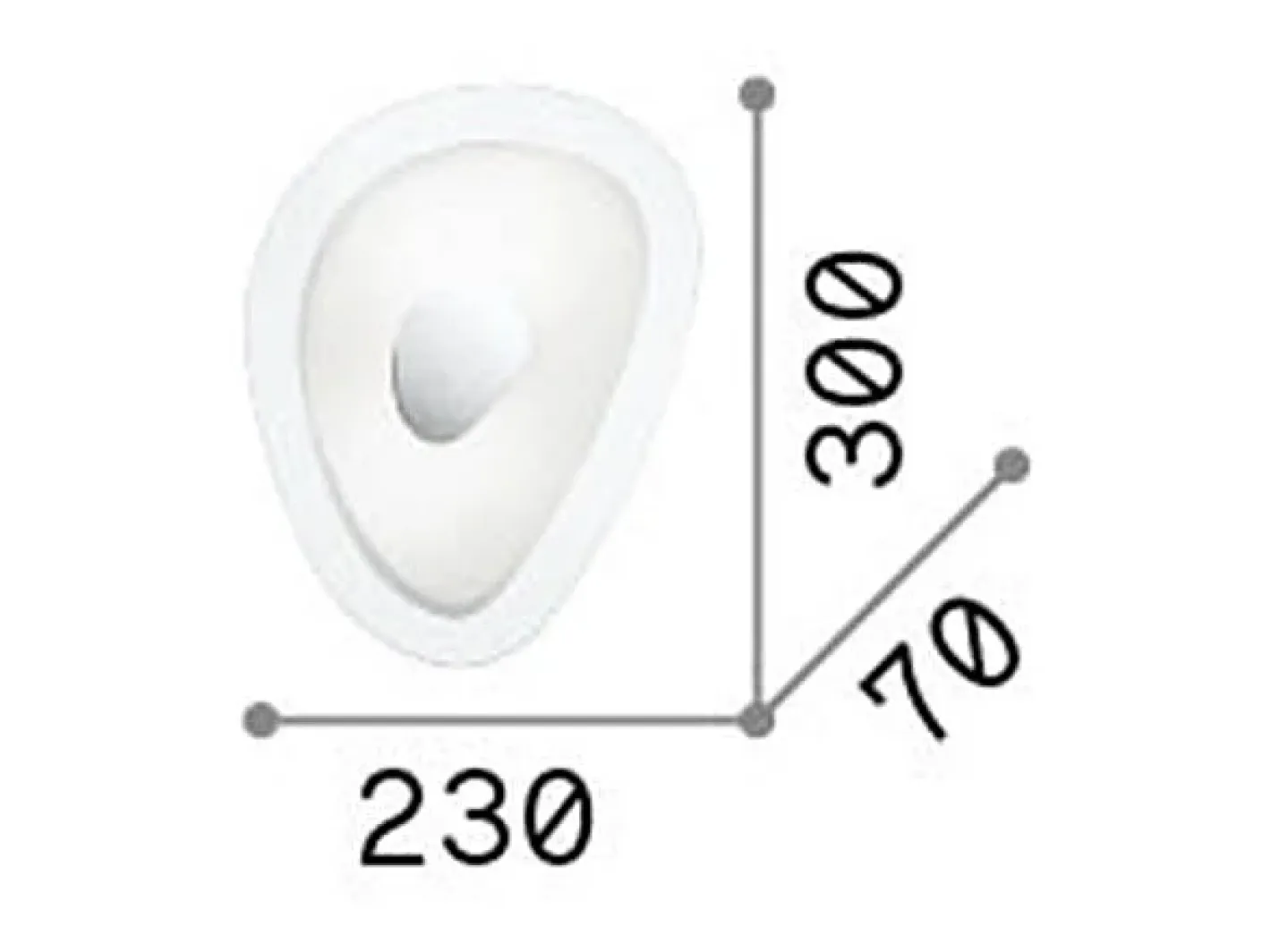 Ideal Lux Geko - Lámpara empotrada de techo pequeña con 2 luces de vidrio, E27 Transparente Sale