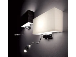 Discount Ideal Lux Hotel - Aplique de pared interior 1 luz , E27 Negro