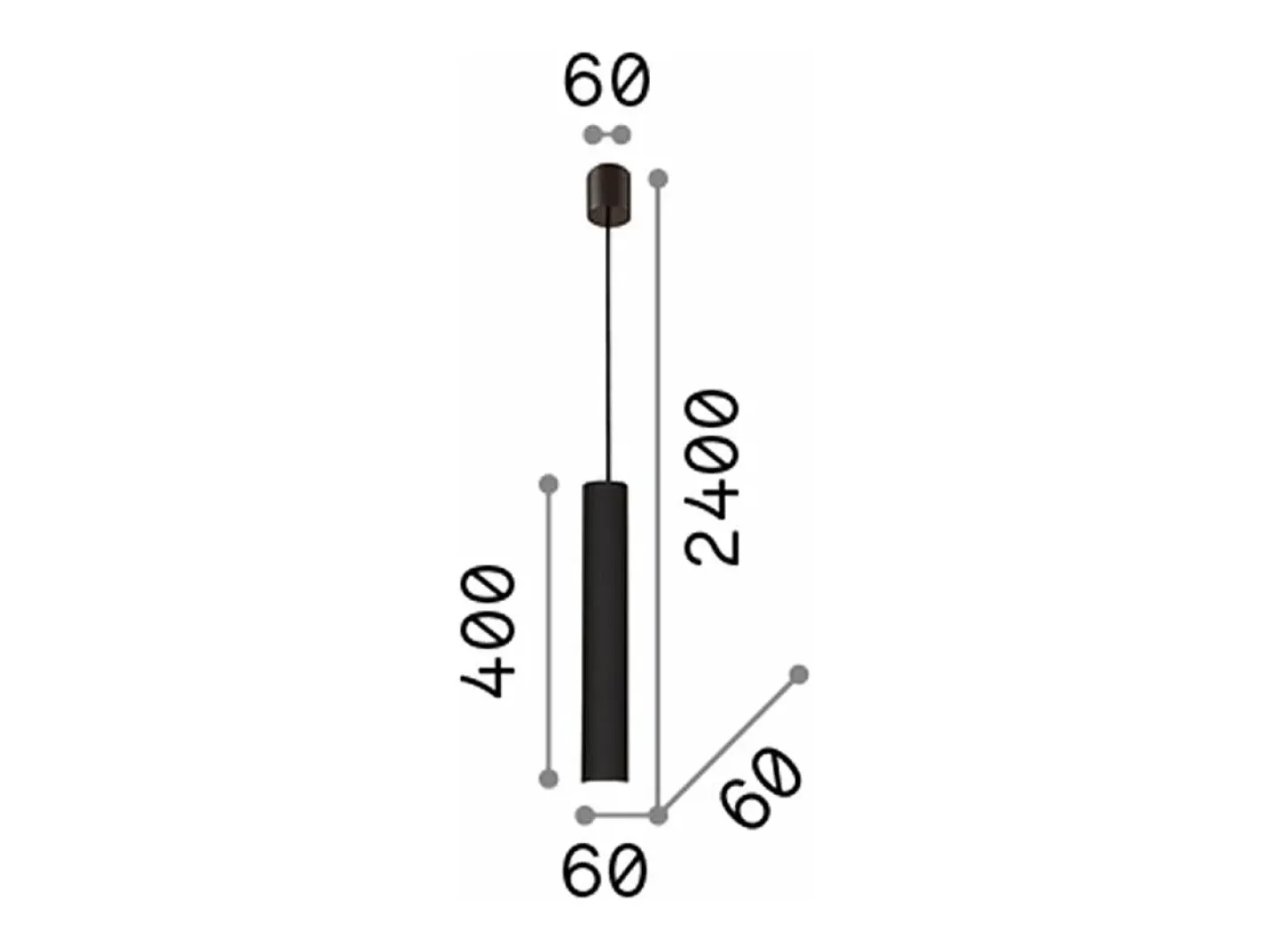 Ideal Lux Lámpara Suspendida-Look - 1 pantalla de cromo colgante de techo ligero Gris