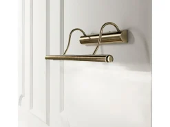 Ideal Lux Mirror-10 - Aplique de pared con 4 luces, latón antiguo, G9 Camel New