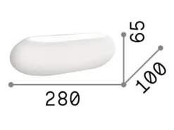 Ideal Lux Aplique Para Pared-Moris - Aplique de pared interior 2 luces Blanca, G9 Blanco
