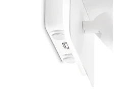 Ideal Lux PIANO Luz de lectura LED de 2 luces blanca, interruptor incorporado, 3000 K, no regulable Blanco