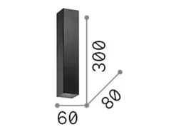 Ideal Lux Aplique Para Pared-Sky - Lámpara de pared 2 Light Up & Down Blanca, GU10 Blanco