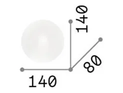 Sale Ideal Lux Smarties Bianco - Aplique de pared interior 1 luz Blanca, G9 Blanco