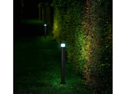 Hot Ideal Lux Venus - 1 Bolardo ligero de exterior corto Antracita IP44, GU10 Negro