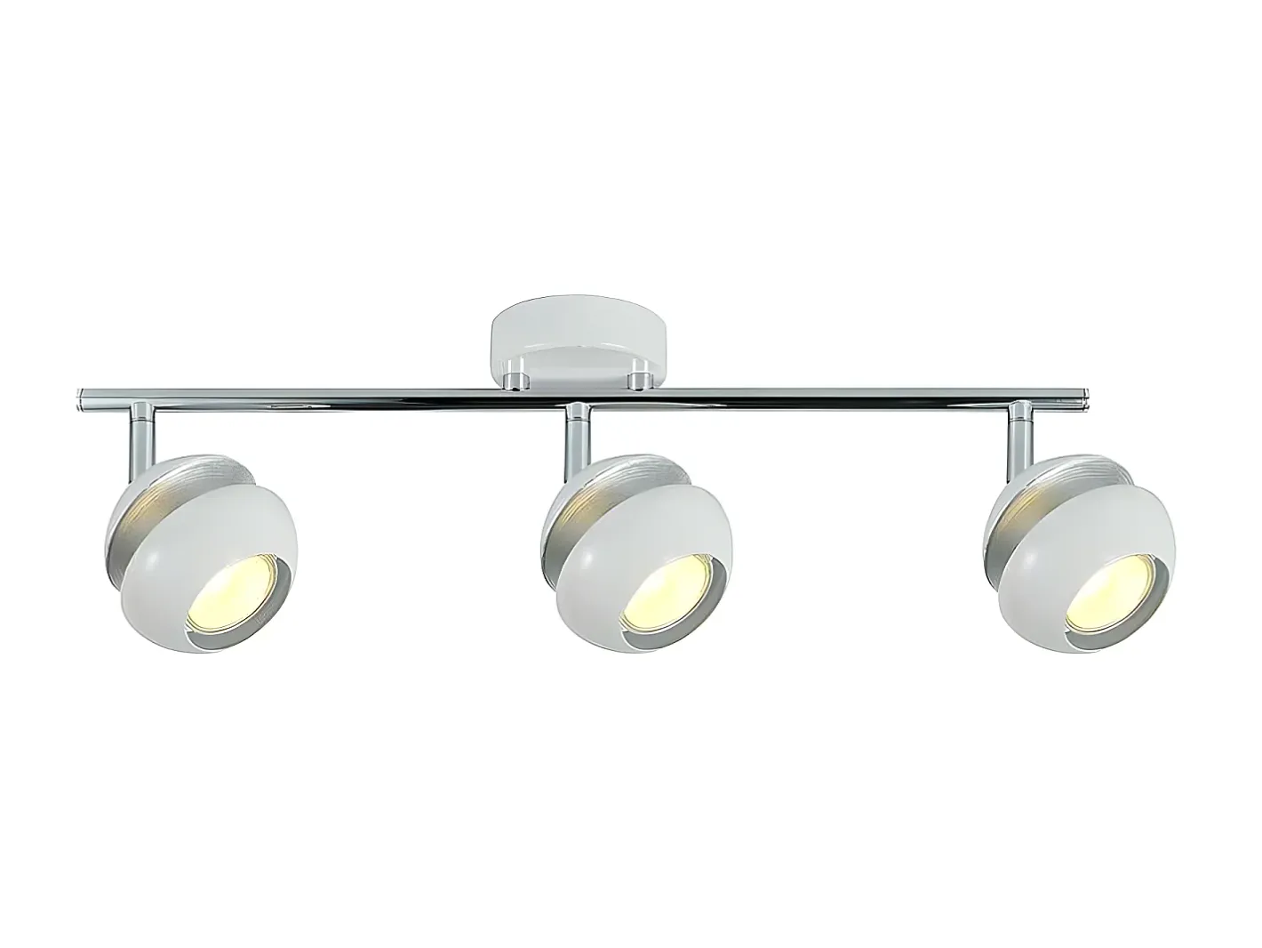 AKUNADECOR Iluminacion Moderna Para Baño Regleta Beethoven 3 Focos /plata Blanco Sale