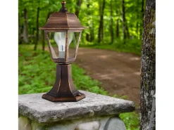 AKUNADECOR Iluminación Exterior-Iluminacion Para Jardin Sobremuro Albahaca Dorado
